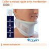Collier cervical rigide avec mentonnier OPTOM 03040