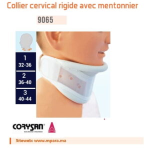 Collier cervical rigide avec mentonnier CORYSAN