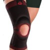 Genouillère tricot avec rotule ouverte et stabilisateurs lateraux souples 9105  orliman