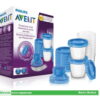 AVENT-PHILIPS SYSTEME DE CONSERVATION DU LAIT MATERNEL VIA 10 POTS 180ML, 10 COUVERCLES ET 2 ADAPTEURS