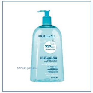 BIODERMA ABCDERM gel moussant nettoyant doux bebe et enfant 1L