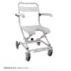 CHAISE DE DOUCHE EN ALUMINIUM PLIABLE