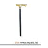 Canne en bois poignet corne d animaux