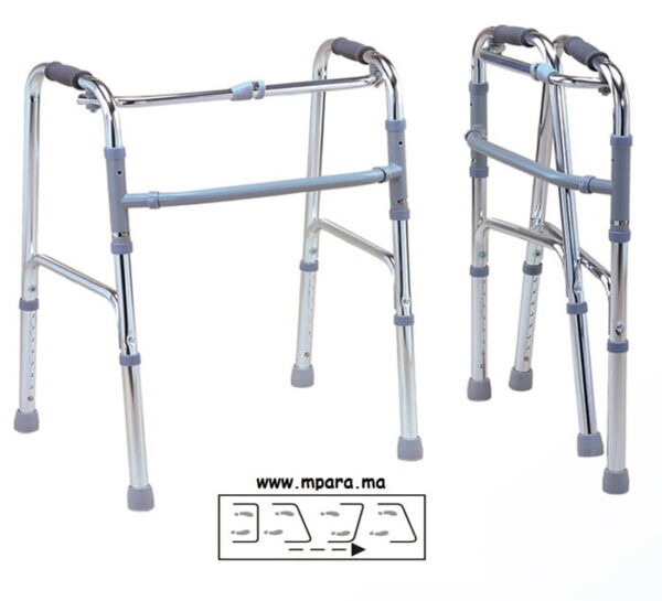 DEAMBULATEUR  ADULTE EN ALUMINIUM ARTICULE