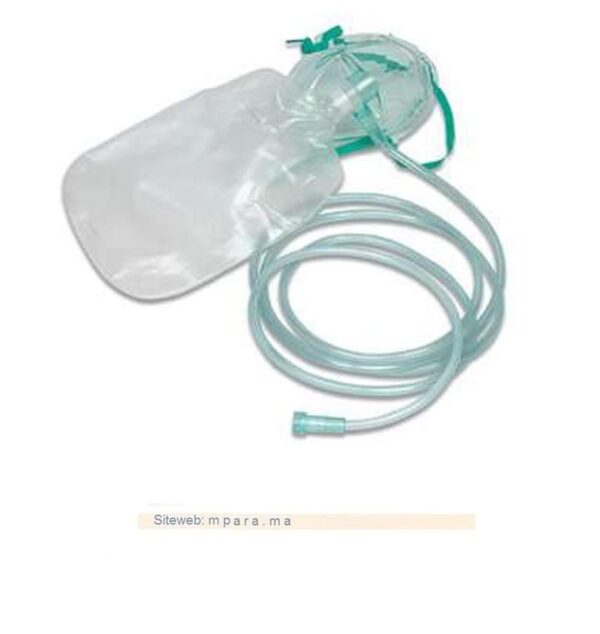 MASQUE A OXYGENE + RESERVOIR ADULTE VOIR AUTRES TAILLES