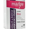 MAELYS ZINC PROTEINES VITAMINES & OLIGO-ELEMENTS ESSENTIELS VITALITE & ENERGIE 60 GELULES.
