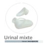 Urinal mixte . Destine pour des personnes manque d'autonomie