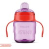 AVENT-PHILIPS TASSE MAUVE AVEC ANSES ROUGE 200 ML 6M+ FILLE