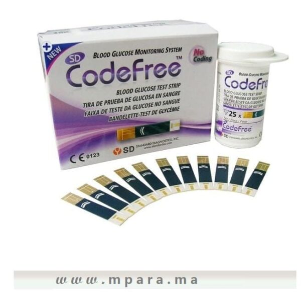 bandelette  Codefree Kit de Lecteur de Glycémie  50test