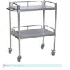 Guéridon a 2 plateaux en INOX