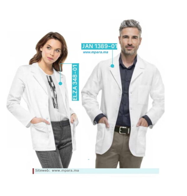 Blouse medicale  type BLASER pour homme - femme