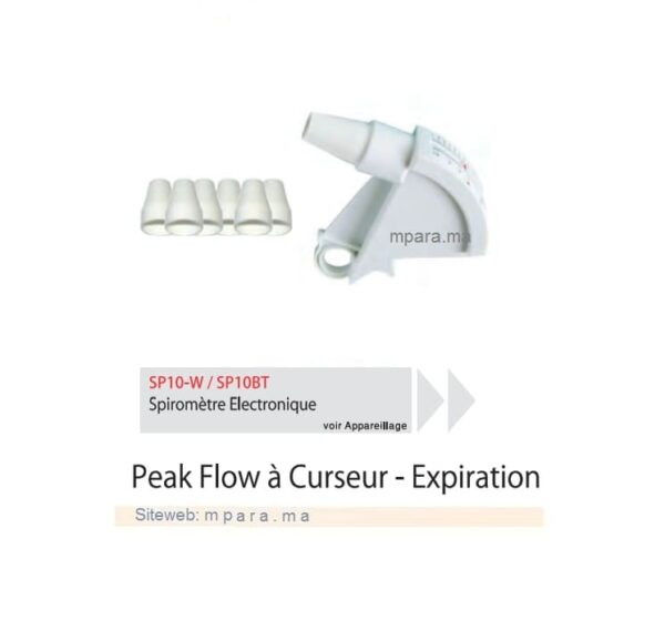 PEAK FLOW A CURSEUR EXPIRATION - 7 EMBOUTS