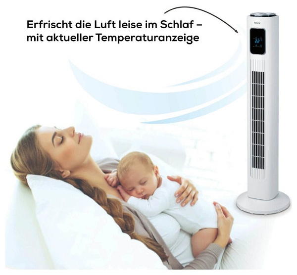 Ventilateur colonne Beurer LV 200 – Fraîcheur moderne et confort d’utilisation