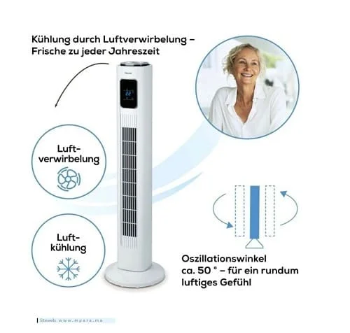 Ventilateur colonne Beurer LV 200 – Fraîcheur moderne et confort d’utilisation - الصورة 2