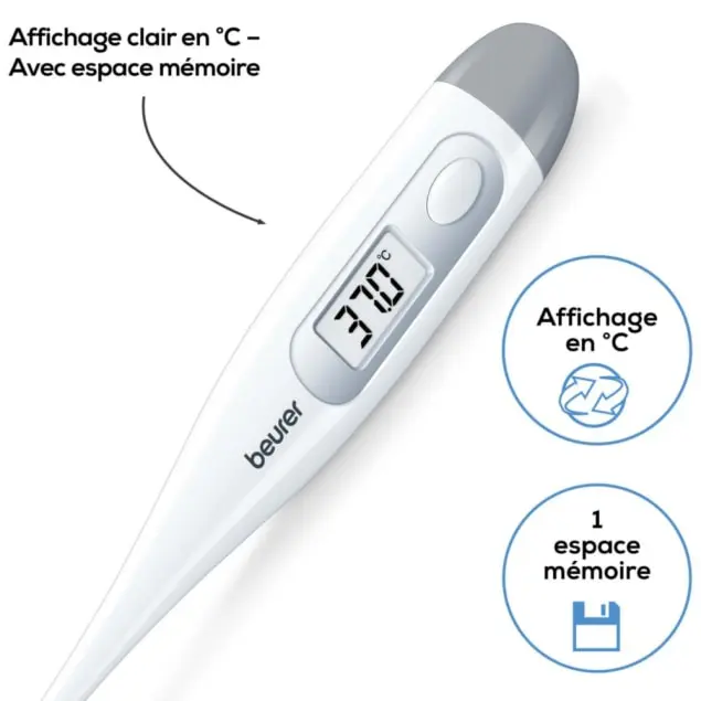 hermomètre médical digital flexible FT 09 Beurer - الصورة 2