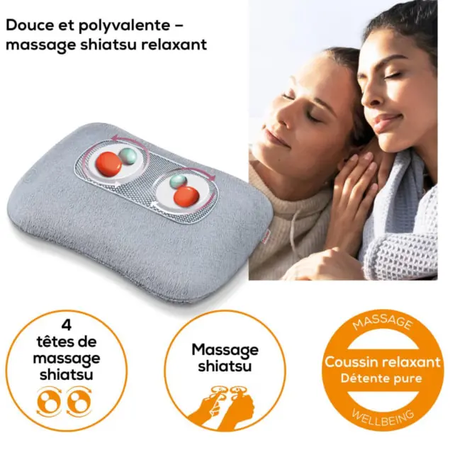 Coussin de Massage Shiatsu avec Chaleur – Beurer MG-145 - الصورة 4