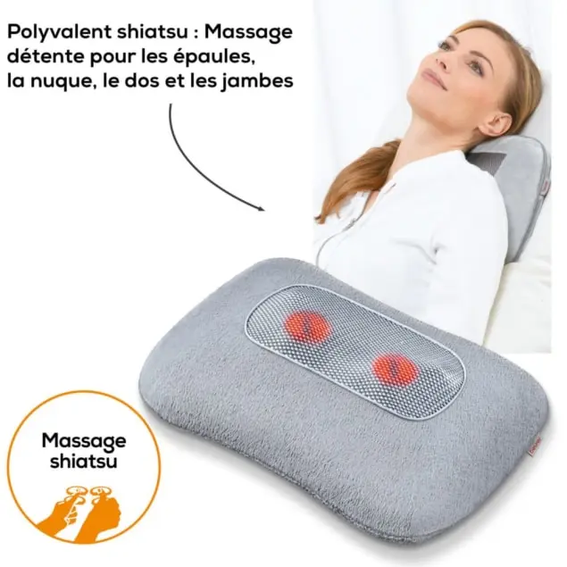 Coussin de Massage Shiatsu avec Chaleur – Beurer MG-145