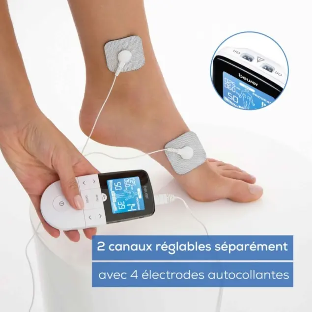 Electrostimulateur TENS/EMS numérique EM 49 Soulagement de la douleur, stimulation musculaire et massage - الصورة 4