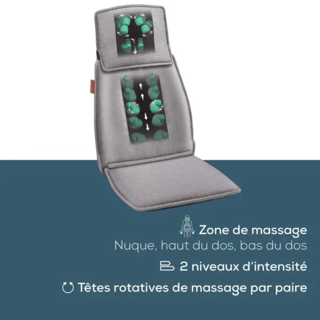 Housse de Siège de Massage Élégante 4D avec 3 Zones de Massage – Beurer MG-330 - الصورة 7