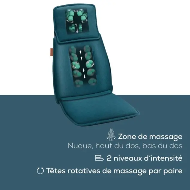 Housse de Siège de Massage Élégante 4D avec 3 Zones de Massage – Beurer MG-330 - الصورة 4